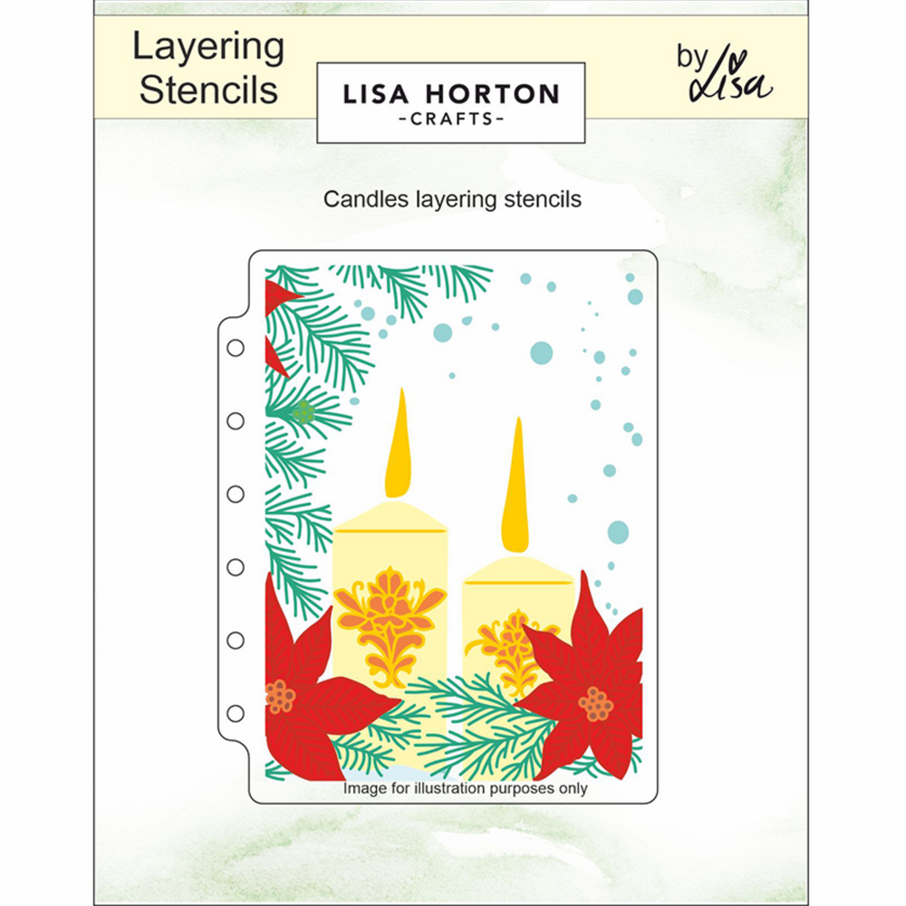 Lisa Horton Crafts Candles A6 Layering Stencils (LHCAS202)