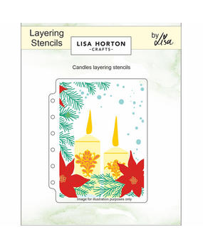 Lisa Horton Crafts Candles A6 Layering Stencils (LHCAS202)