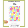 Lisa Horton Crafts Celebration Balloons 5x7 Inch Layering Stencils (LHCAS149)