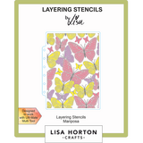 Lisa Horton Crafts Mariposa 5x7 Inch Layering Stencils (LHCAS191)
