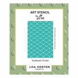 Lisa Horton Crafts Scalloped Circles 5x7 Inch Art Stencil (LHCAS236)