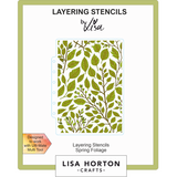 Lisa Horton Crafts Spring Foliage 5x7 Inch Layering Stencils (LHCAS190)