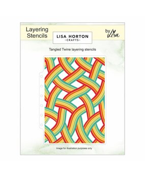 Lisa Horton Crafts Tangled Twine 5x7 Inch Layering Stencil (LHCAS235)