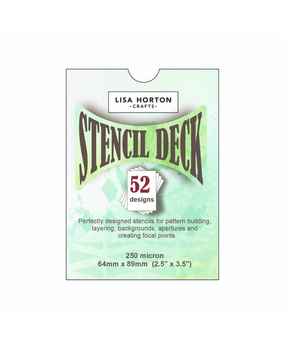 Lisa Horton Crafts The Stencil Deck Volume 1 - 52 Individual Stencils (LHCAS247)