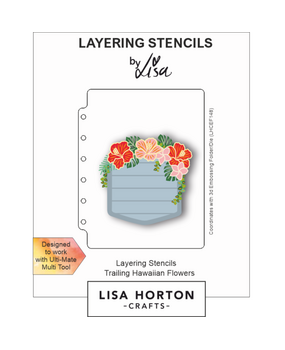 Lisa Horton Crafts Trailing Hawaiian Flowers A6 Layering Stencils (LHCAS107)