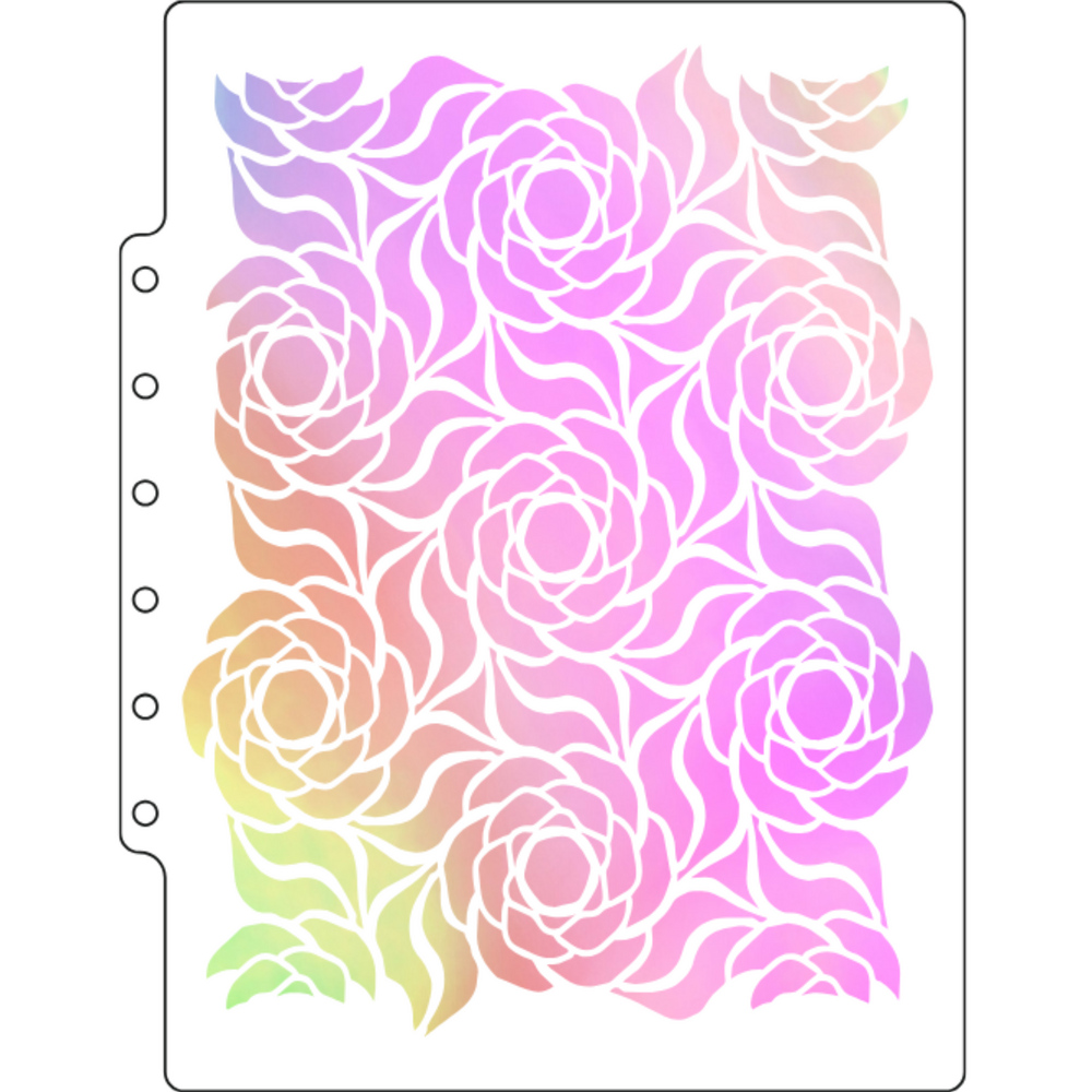 Lisa Horton Crafts Wavy Blooms A5 Art Stencil (LHCAS193)