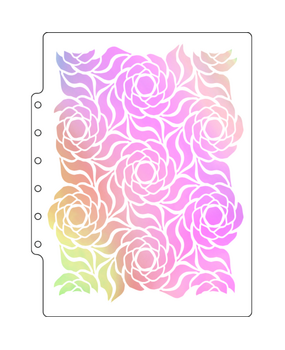 Lisa Horton Crafts Wavy Blooms A5 Art Stencil (LHCAS193)