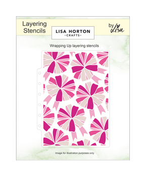 Lisa Horton Crafts Wrapping Up Layering Stencils (LHCAS229)