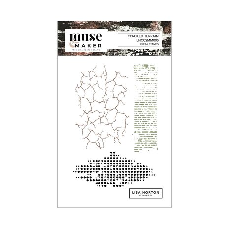 Lisa Horton Crafts Muse & Maker A6 Clear Stamp Set Cracked Terrain (LHCCSMM005)
