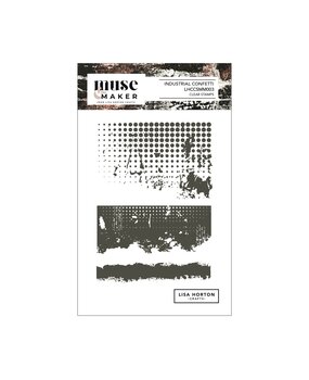 Lisa Horton Crafts Muse & Maker A6 Clear Stamp Set Industrial Confetti (LHCCSMM003)