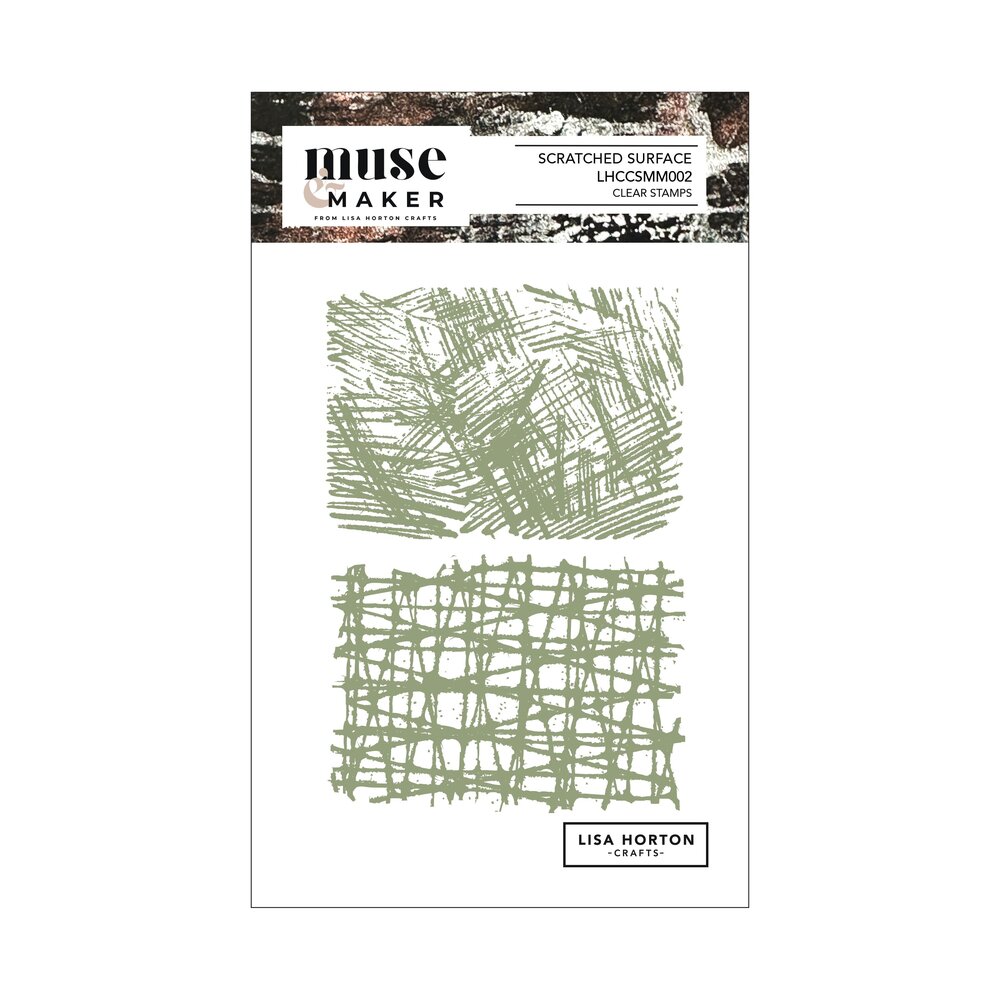 Lisa Horton Crafts Muse & Maker A6 Clear Stamp Set Scratched Surface (LHCCSMM002)