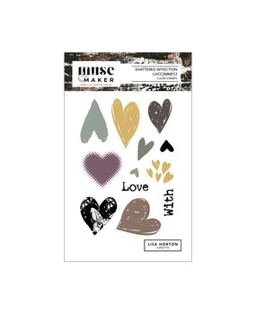 Lisa Horton Crafts Muse & Maker A6 Clear Stamp Set Shattered Affection (LHCCSMM012)