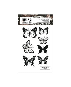 Lisa Horton Crafts Muse & Maker A6 Clear Stamp Set Splintered Wings (LHCCSMM007)