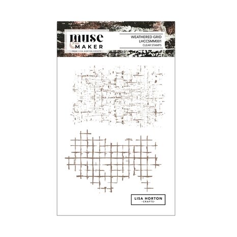 Lisa Horton Crafts Muse & Maker A6 Clear Stamp Set Weather Grid (LHCCSMM001)