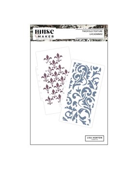 Lisa Horton Crafts Muse & Maker Art Stencils 4.5x8 Inch Twofold Texture (LHCASMM002)
