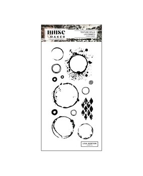 Lisa Horton Crafts Muse & Maker DL Clear Stamp Set Texture Spills (LHCCSMM013)