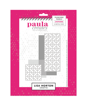 Lisa Horton Crafts Filing Box Panels Die Set by Paula Creates (LHCPC006)
