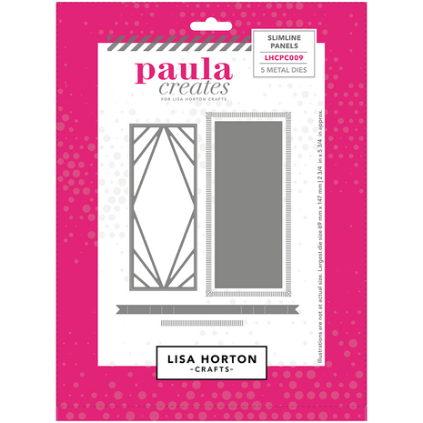 Lisa Horton Crafts Slimline Panels Die Set by Paula Creates (LHCPC009)