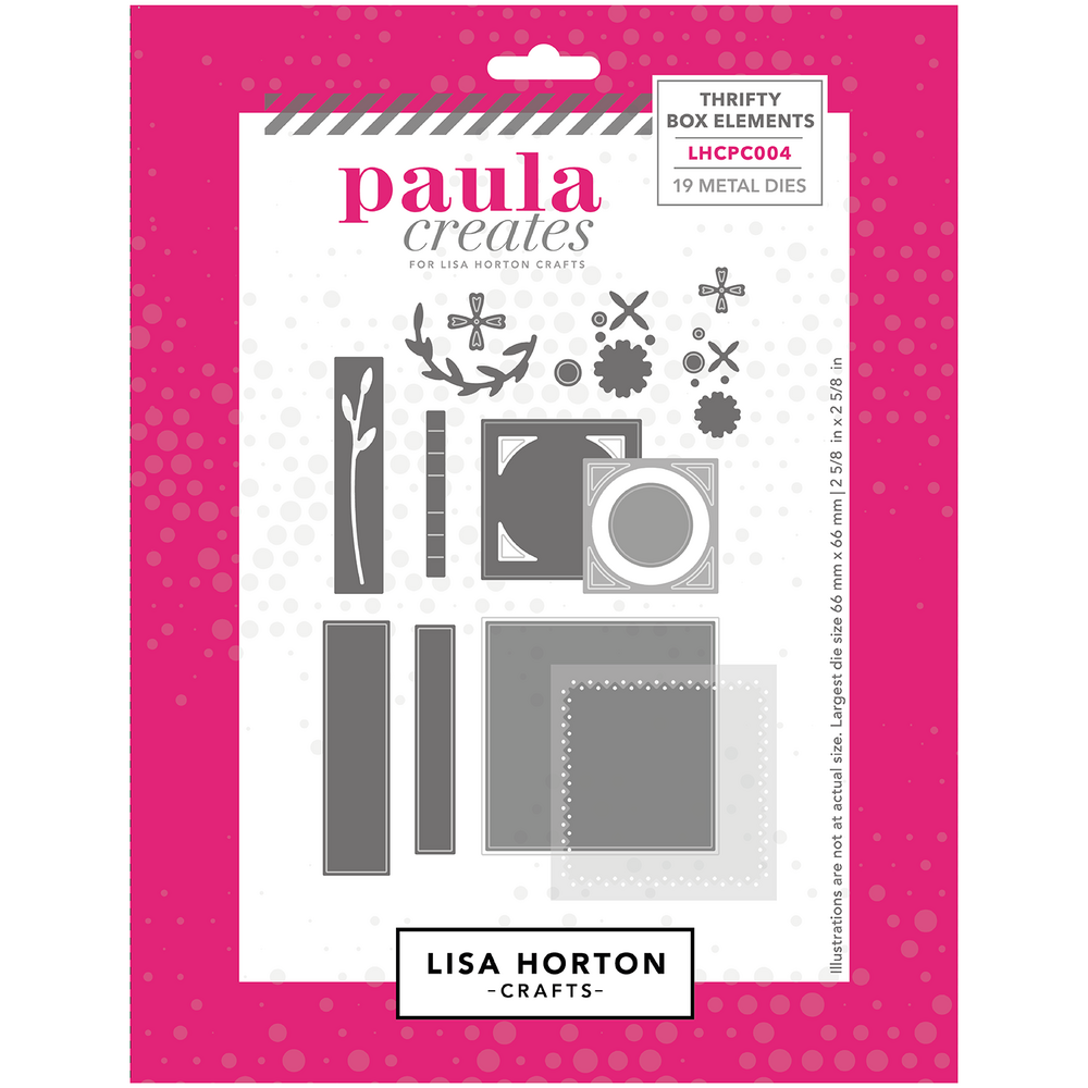 Lisa Horton Crafts Thrifty Box Elements Die Set by Paula Creates (LHCPC004)