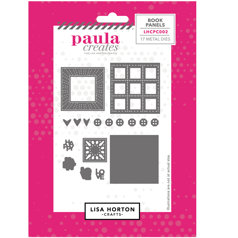 Lisa Horton Crafts Treasure Book Panels Die Set by Paula Creates (LHCPC002)
