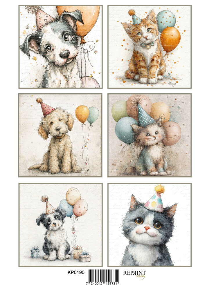 Reprint Celebration A4 Cutouts (KPA4125)