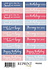 Summer Garden 10x16cm Stickers Text (RS050)