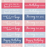 Reprint Summer Garden 10x16cm Stickers Text (RS050)