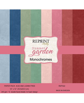 Reprint Summer Garden 12x12 Inch Cardstock (REP022)