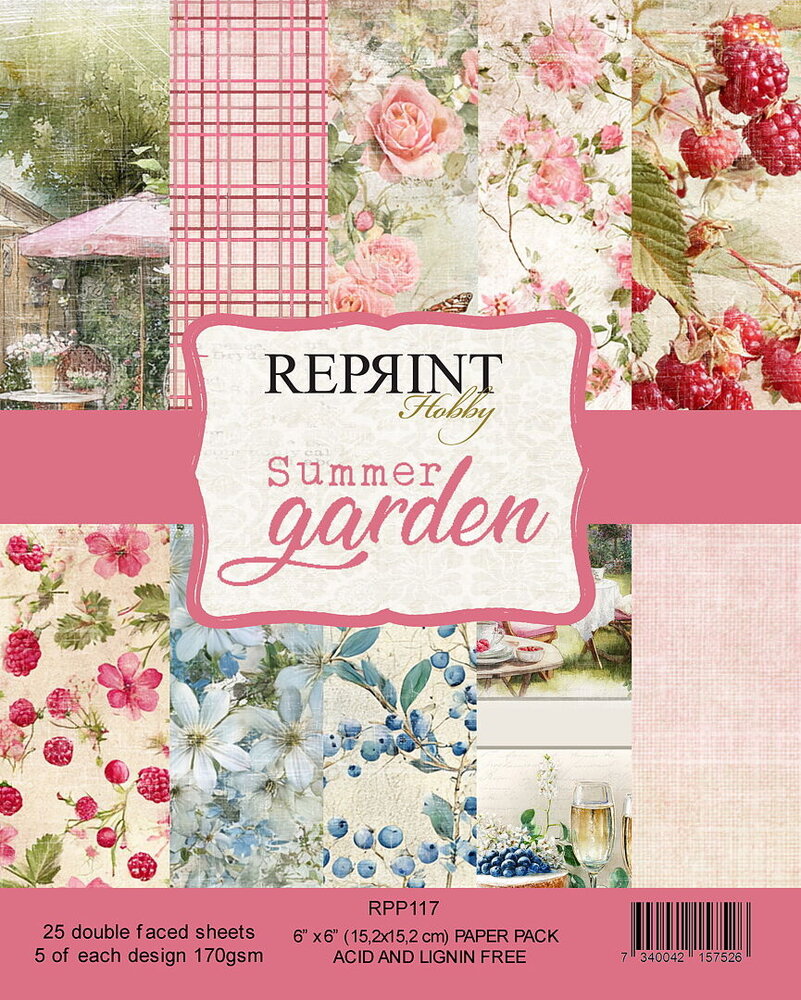 Reprint Summer Garden 6x6 Inch Paper Pack (RPP117)
