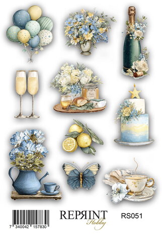 Reprint Summer Meadow 10x16cm Stickers (RS051)