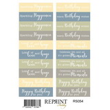 Reprint Summer Meadow 10x16cm Stickers Text (RS054)