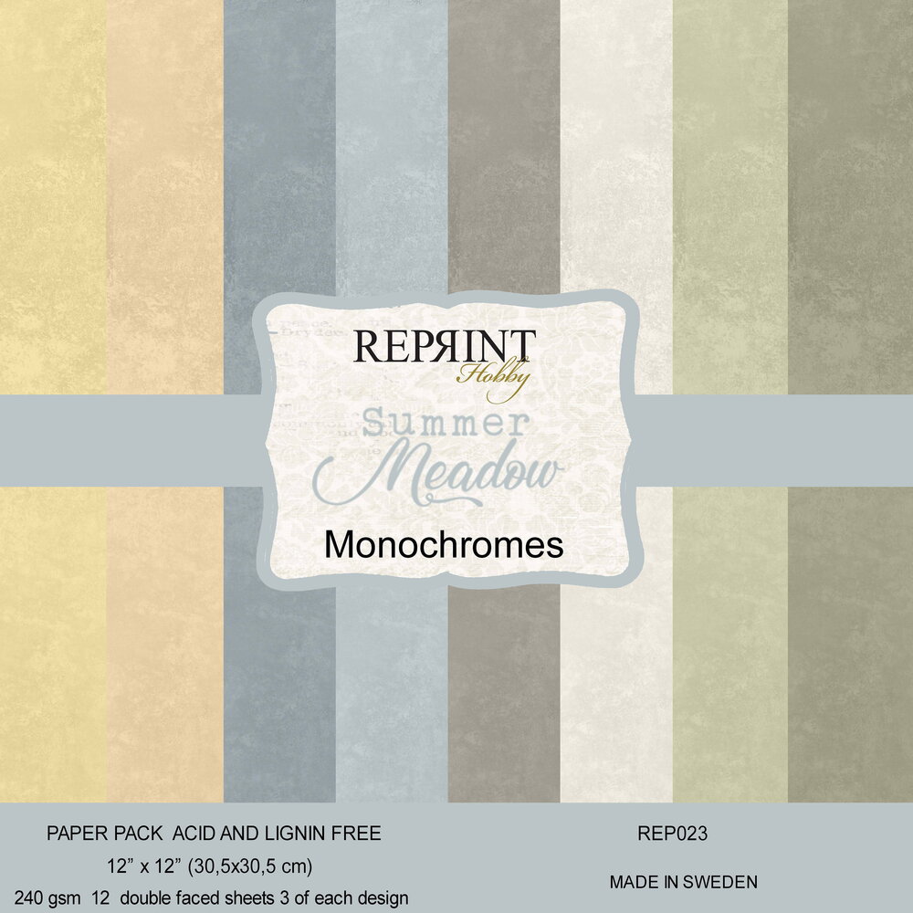 Reprint Summer Meadow 12x12 Inch Cardstock (REP023)