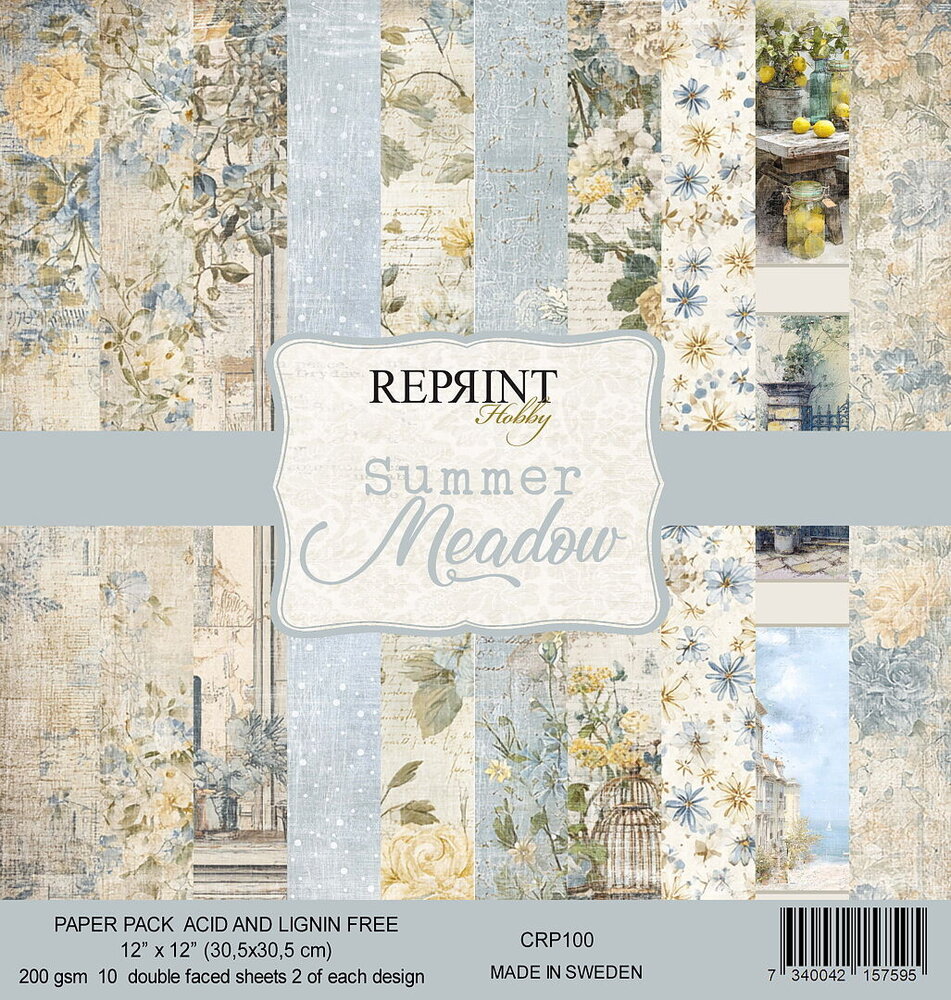 Reprint Summer Meadow 12x12 Inch Paper Pack (CRP100)