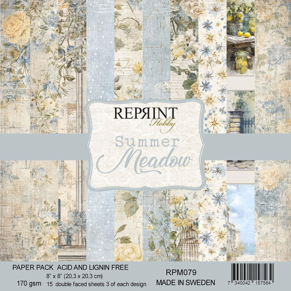 Reprint Summer Meadow 8x8 Inch Paper Pack (RPM079)