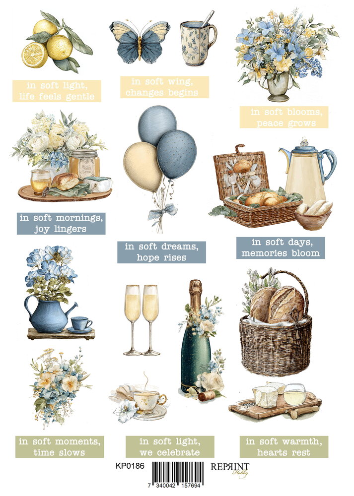 Reprint Summer Meadow A4 Cutouts (KPA4123)