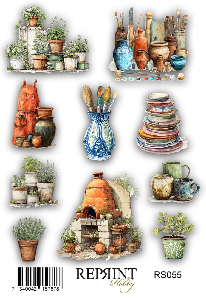 Reprint The Pottery 10x16cm Stickers (RS055)