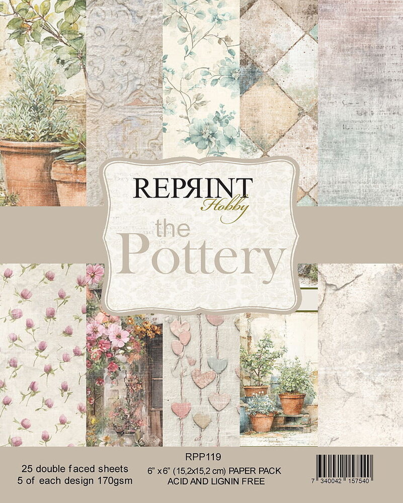 Reprint The Pottery 6x6 Inch Paper Pack (RPP119)