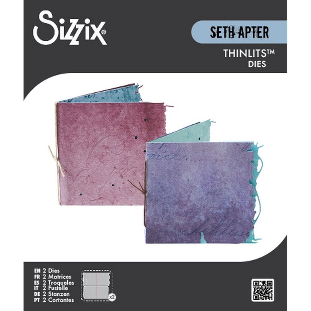 Sizzix Thinlits Die Set Mini Page Duo (2pcs) by Seth Apter (667052)