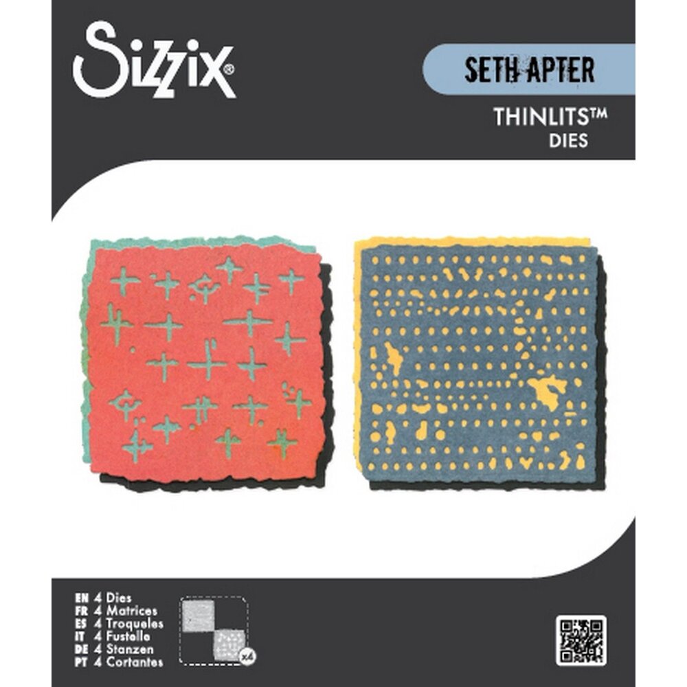 Sizzix Thinlits Die Set Paper Cutz #2 (4pcs) by Seth Apter (667053)