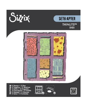 Sizzix Thinlits Die Set w/Clear Stamps Viewfinder (2+6pcs) by Seth Apter (667054)