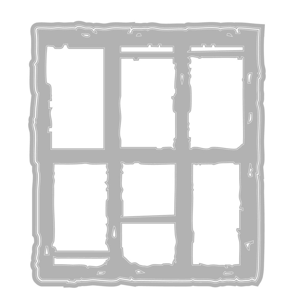 Sizzix Thinlits Die Set w/Clear Stamps Viewfinder (2+6pcs) by Seth Apter (667054)