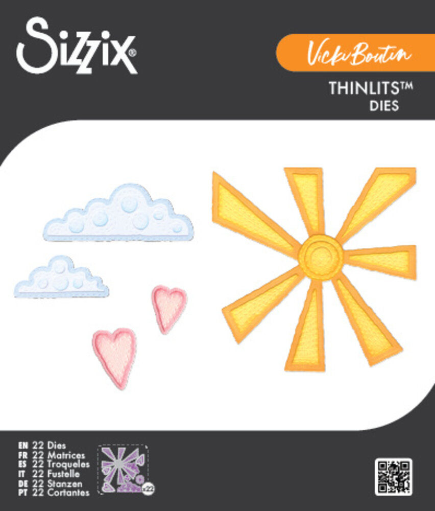 Sizzix Thinlits Die Set Sunny Days (22pcs) by Vicki Boutin (667163)