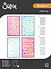 A5 Stencil Words and Numbers (4pcs) by Vicki Boutin (667161)