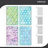 Sizzix A6 Stencil Background Textures (4pcs) by Vicki Boutin (667083)