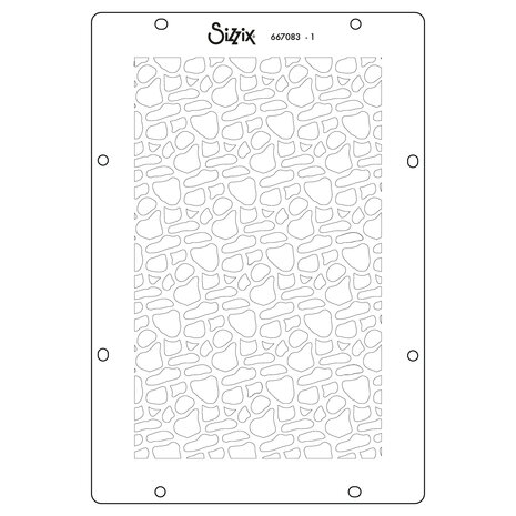 Sizzix A6 Stencil Background Textures (4pcs) by Vicki Boutin (667083)