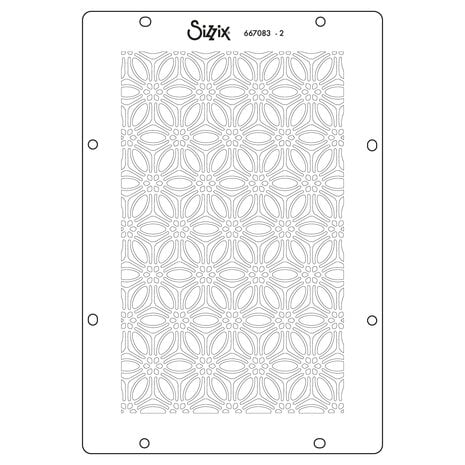 Sizzix A6 Stencil Background Textures (4pcs) by Vicki Boutin (667083)