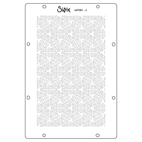 Sizzix A6 Stencil Background Textures (4pcs) by Vicki Boutin (667083)