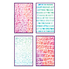 Sizzix A5 Stencil Words and Numbers (4pcs) by Vicki Boutin (667161)