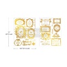 Re-Design with Prima Fleur De Minuit 8,5x11 Inch H2O Transfers Gold (2pcs) (682781)