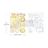 Re-Design with Prima Éclat Du Matin 8,5x11 Inch H2O Transfers Gold (2pcs) (682798)